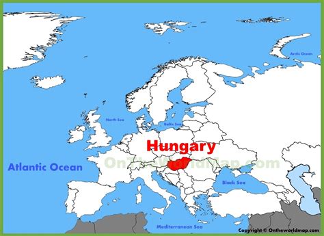 Map Of Hungary In Europe